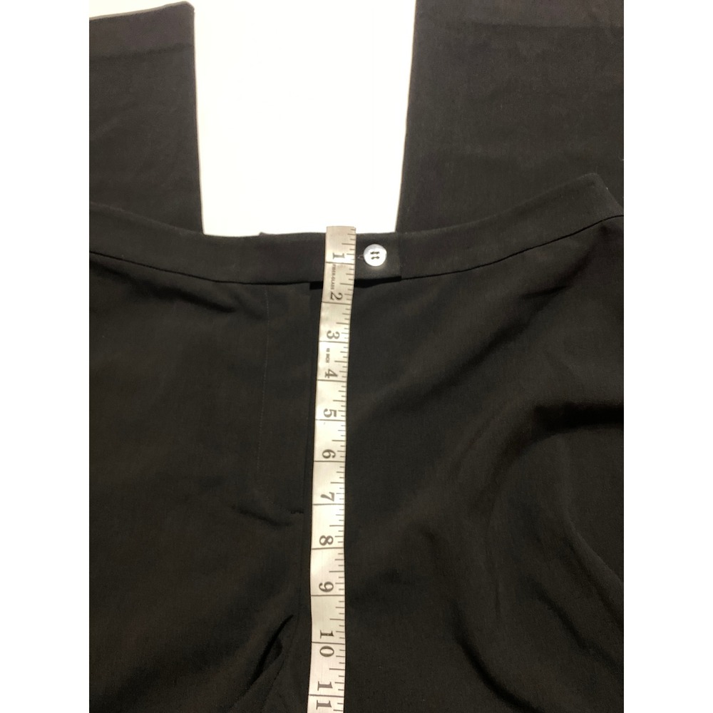 Bloomingdale's Black Wide Leg Women's Dress Pants Size 8 High Rise Trousers - Picture 4 of 6